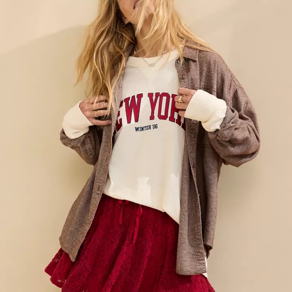 SOLD Aerie Anytime Fave Twill Shirt - Picture 3 of 4